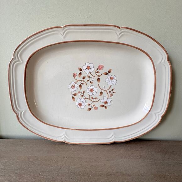 The Covington Edition Idlewild Vintage 12.5" Serving Platter Stoneware Japan - Picture 1 of 14